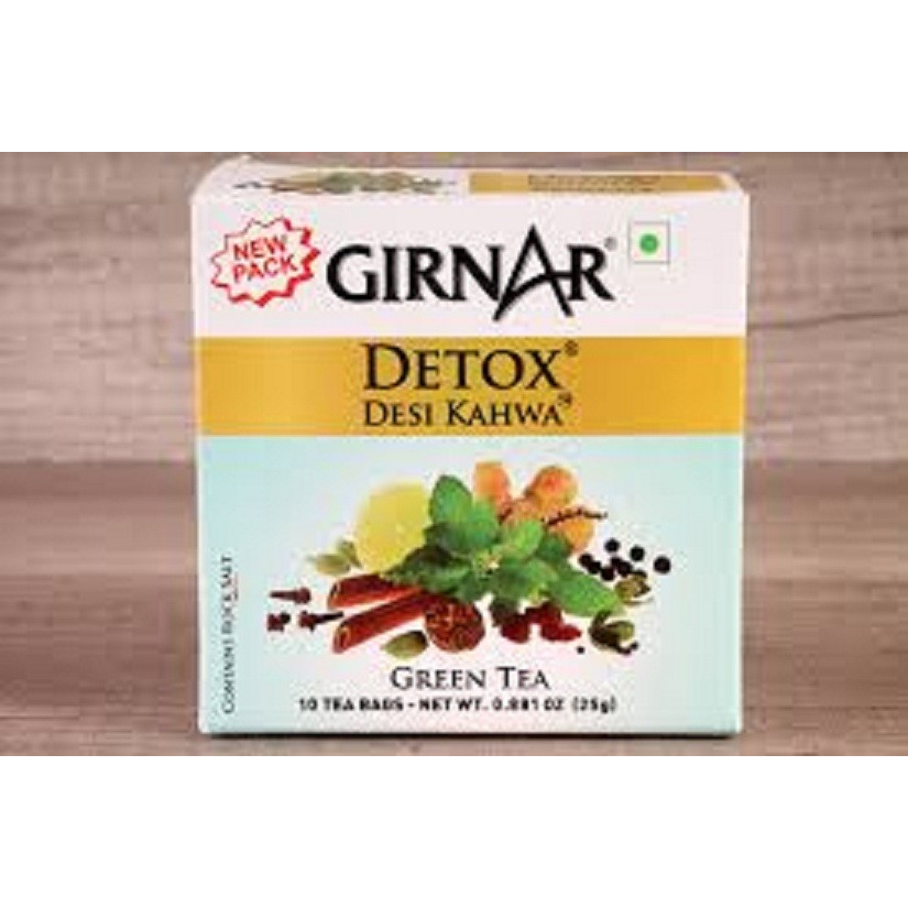 

Teh Hijau/GIRNAR DETOX DESI KAHWA 10TEA BAGS [25G]