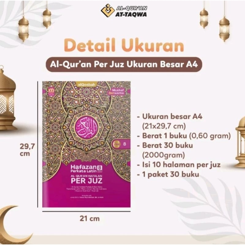 Al Quran Hafazan Per Juz A4