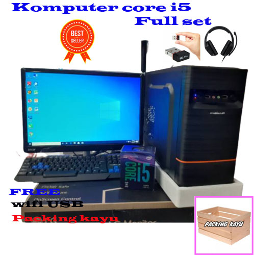 komputer core i5 full set ram 8.lcd 19 vga card 1 gb