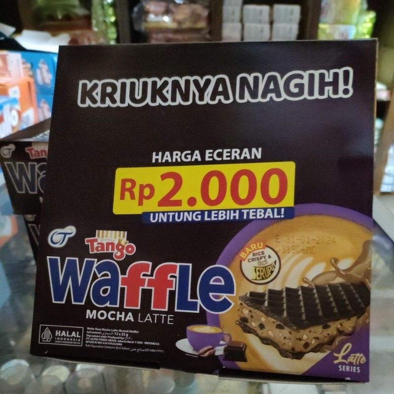 

Tango waffle mocha latte box isi 12