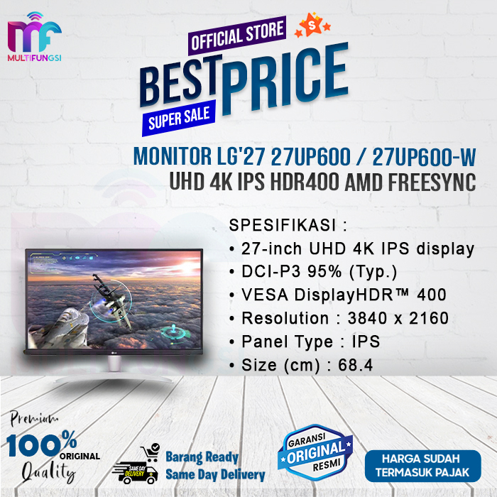 LED Monitor LG 27UP600 27 inch UHD IPS HDMI 4K Garansi Resmi