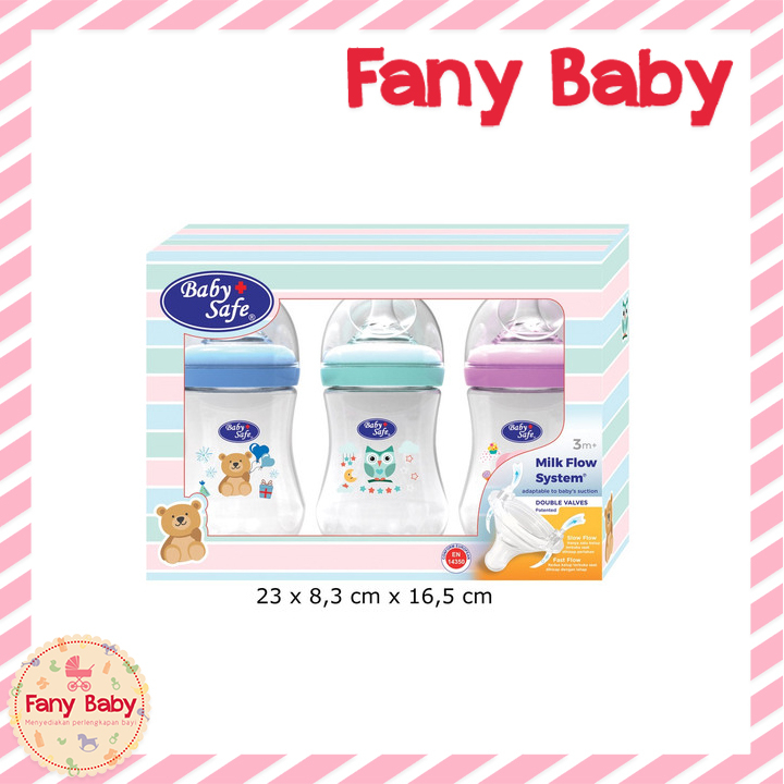 BABY SAFE BOTTLE SET 250ML / WNS02