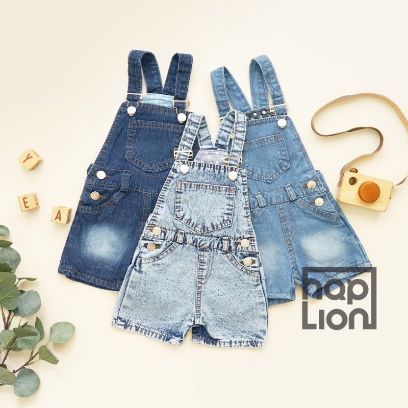 Overall Jeans Anak Celana Pendek Baju Kodok 6 Bulan -4 Tahun