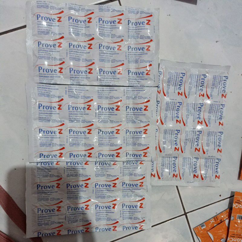 Expired Date JANUARI 2024 - Prove Z Isi 10 Kaplet Salut Selaput ORIGINAL Suplemen Kesehatan Zink dan