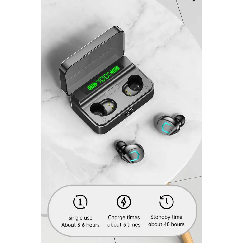 (P) Panzy M36 TWS Headphone Gaming Sports Stereo, Earphone Musik Nirkabel Water resistant