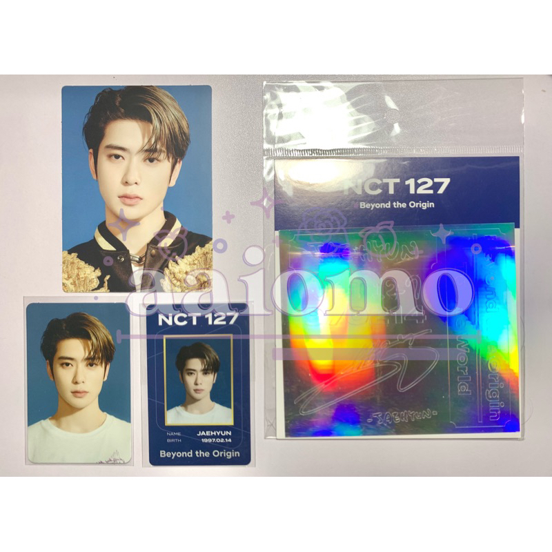 JAEHYUN NCT127 BEYOND THE ORIGIN ID CARD DECO STICKET PHOTOCARD SET