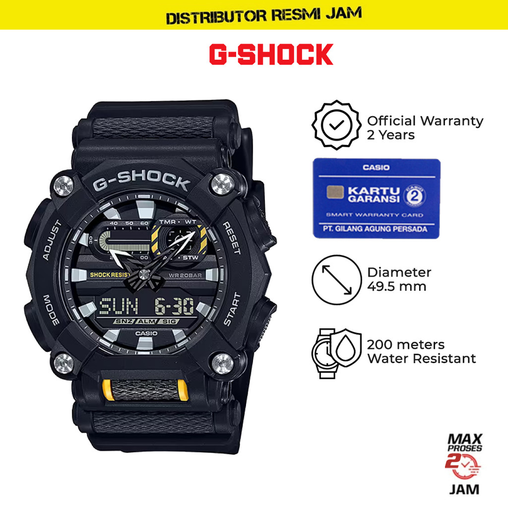 GShock GA-900-1ADR GA-900 GA900 Garansi Resmi 2 Tahun