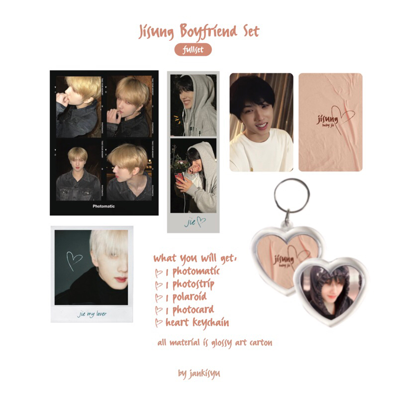 Jisung Boyfriend Set (photomatic, photostrip, polaroid, postcard)