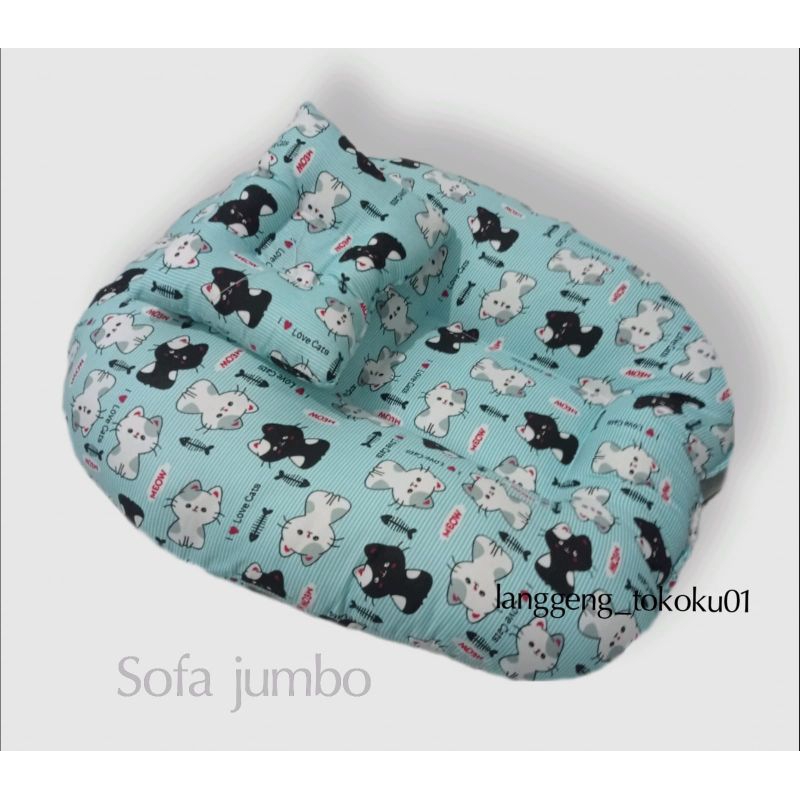 sofa bayi JUMBO gratis 1 bantal peyang