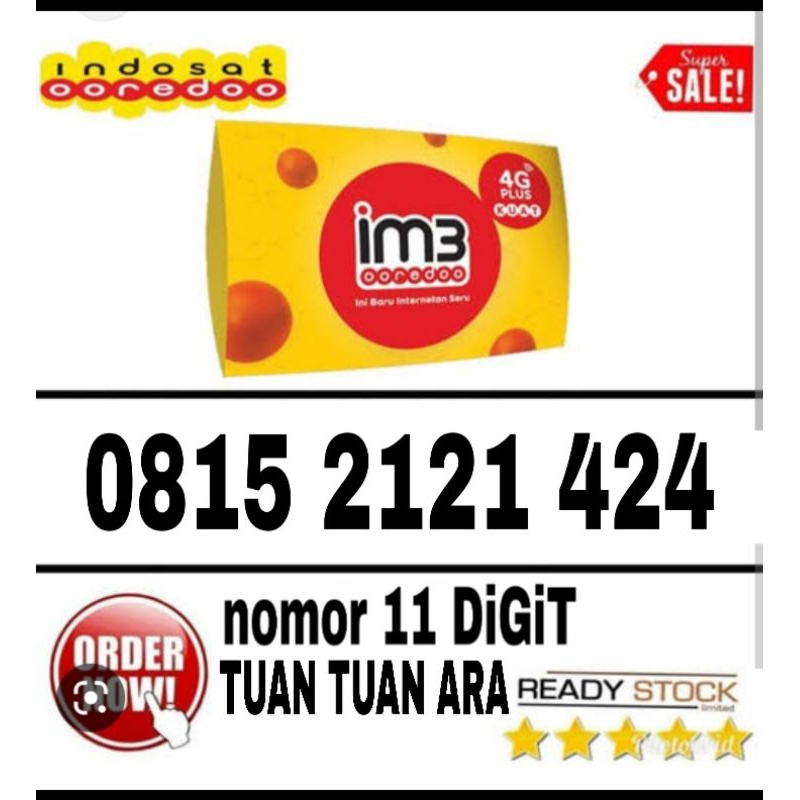 Promo Nomor cantik INDOSAT 4G LTE 11 digit segel  bisa diaktipkan dimana saja