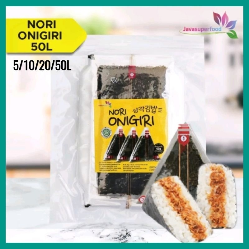 

JAVA NORI ONIGIRI KHUSUS BUNGKUS TRIANGLE isi 5/10/20/50 LEMBAR