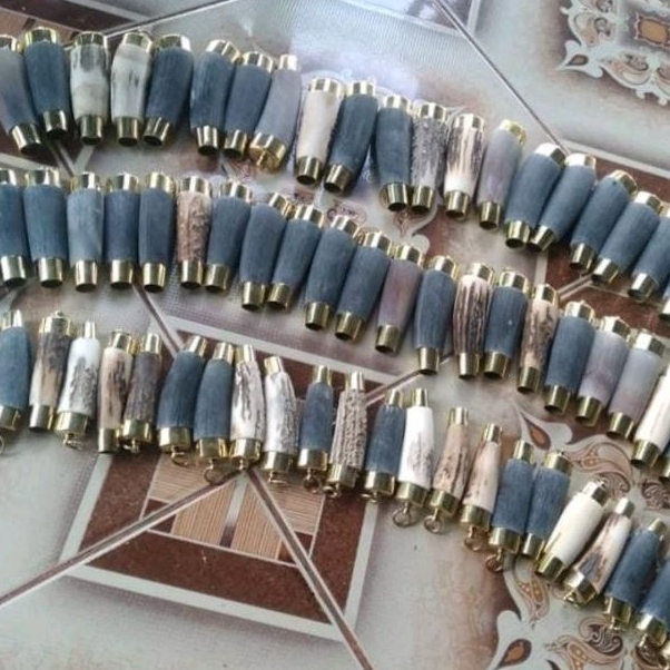 Handle hulu pisau herder cap garpu custome tanduk 6 inci