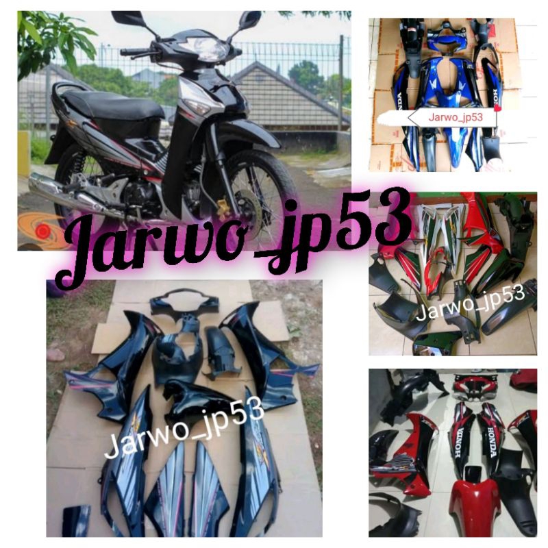 full set body halus dan kasar honda Supra x 125 lama 2005 2006