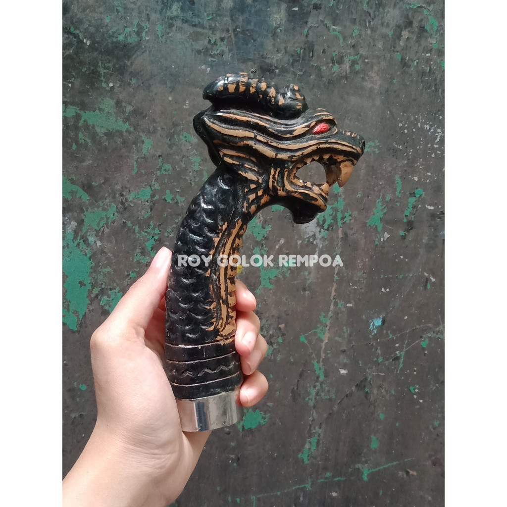 Gagang Golok Ukir Naga