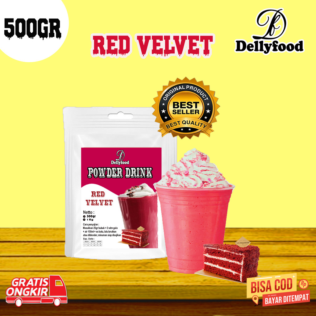 

Powder Drink / Bubuk Minuman Rasa Red Velvet 500gr