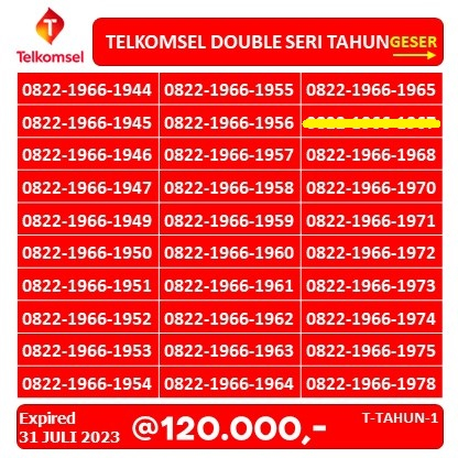 NOMOR CANTIK SERI TAHUN TELKOMSEL