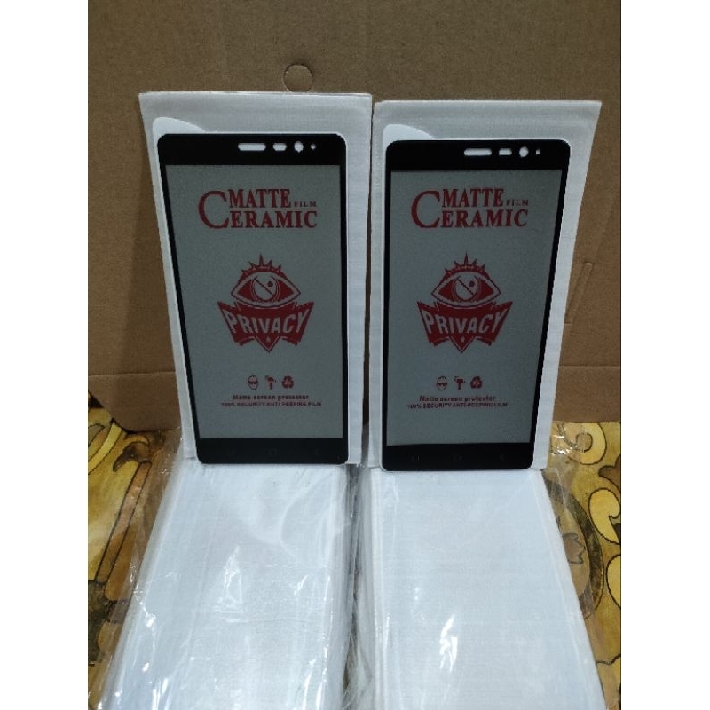 TG Tempered Glass Ceramic Spy Xiaomi Redmi Note 3 Anti Gores Matte Privacy
