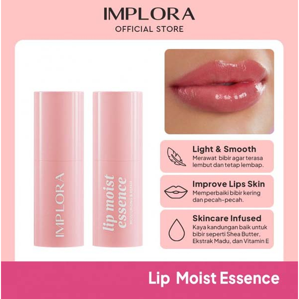 IMPLORA Lip Moist Series | Essence | Serum | Lip Oil | Perawatan Bibir | BPOM_Cerianti