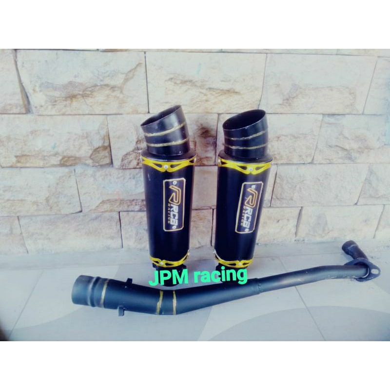 knalpot RCB full hitam.supra x supra x125 grend legenda revo fit
