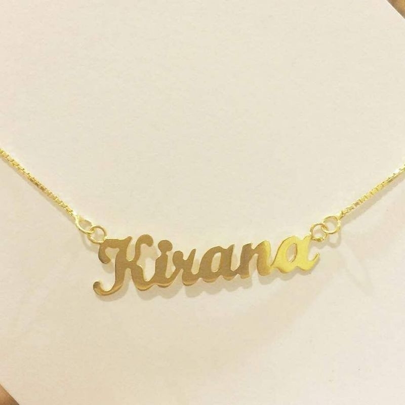 kalung ukir nama free custom lapis emas24k tidak menghitam