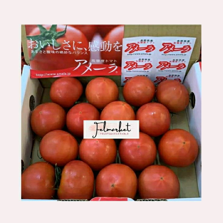 

Tomat Amela tomato japan original | Buah tomat jepang asli | box