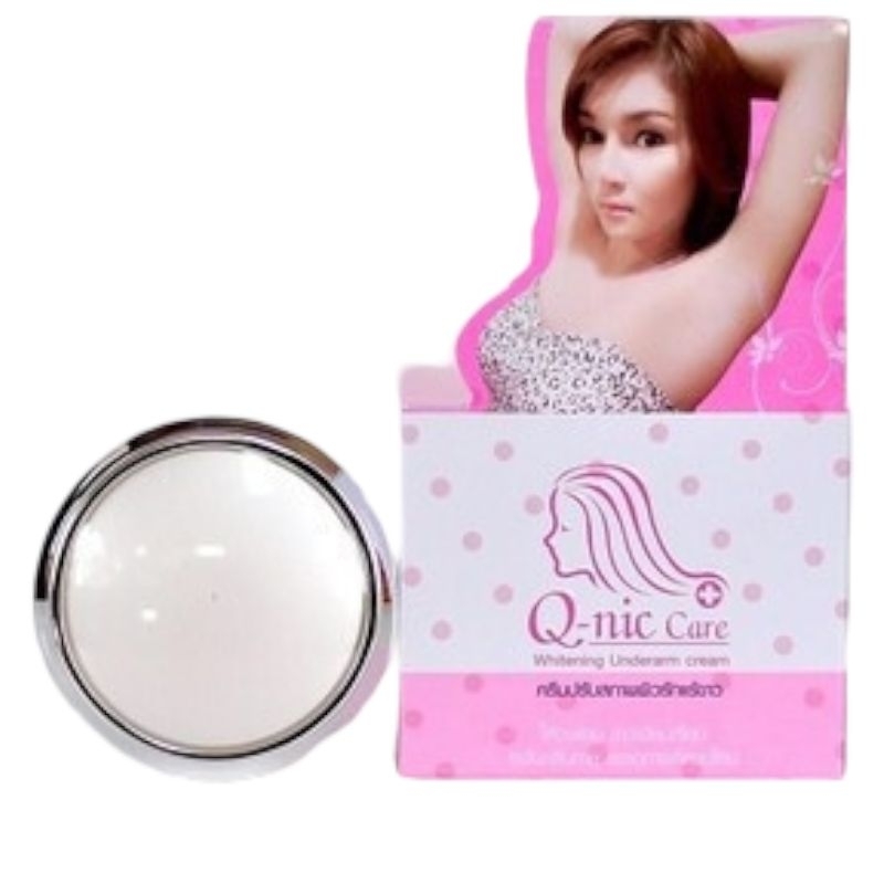 Q-nic Care 15g Krim Pemutih Ketiak Topping Balm Plus Whitening Underarm Cream 15 g