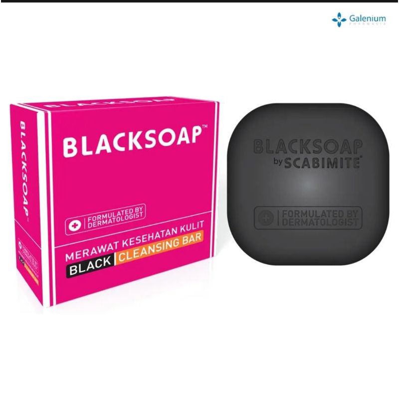 Blacksoap black soap sabun gatal scabies galenium 60gr
