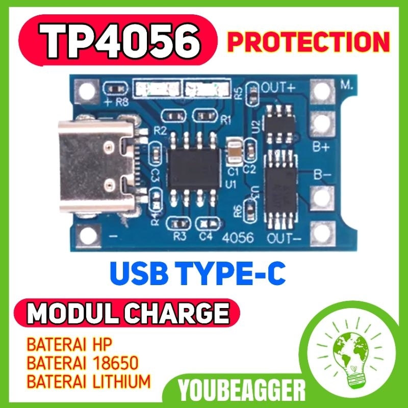 Modul TP4056 USB TYPE C with protection