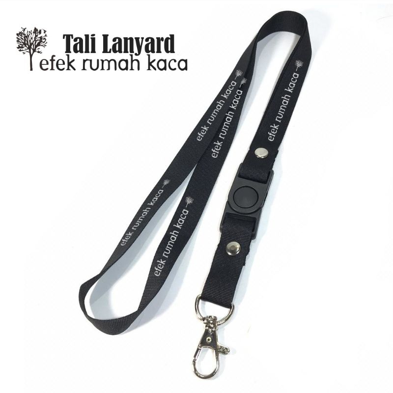 

lanyard EFEK RUMAH KACA tali lanyard DISTRO gantungan kunci name tag id card kartu nama / tali lanyard gantungan leher fullprint