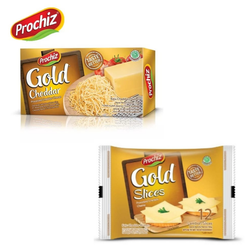 PROCHIZ GOLD CHEDDAR/KEJU 160gr/12Slice