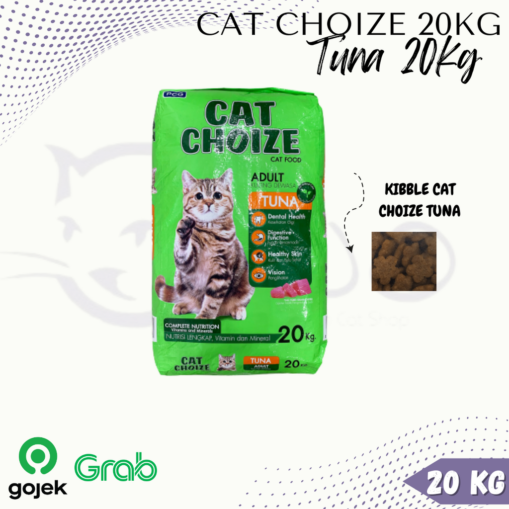 GOJEK MAKANAN KUCING CAT CHOIZE TUNA ADULT 20 KG 20KG CATFOOD CAT FODD