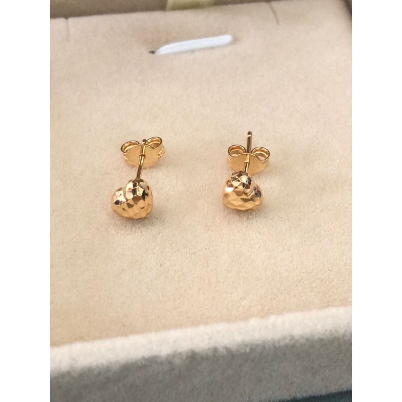 Anting Tusuk Love Ukir kadar 700 16k