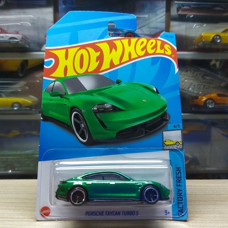 HOT WHEELS PORSCHE TAYCAN TURBO S GREEN 2023