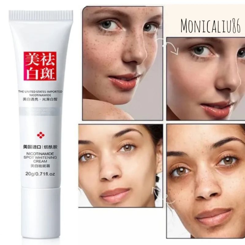 BISA COD/ KRIM PENGHILANG FLEK HITAM / WHITENING FRECKLE CREAM / NICOTINAMIDE SPOT WHITENING CREAM