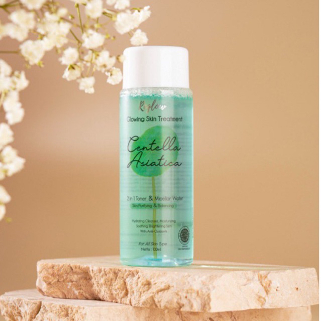 REGLOW TONER 2in1 & MICELLAR WATER  Pembersih Whitening dan Glowing Original by dr. shindy Bisa COD 