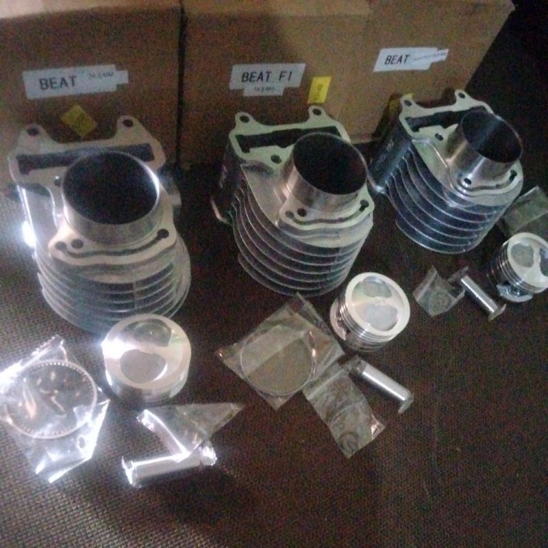 BLOK SEHER PAKET BORING BORE UP BEAT 54 MM 130CC RACING BOREUP 54MM BEAT FI SCOOPY VARIO 110 LED ESP