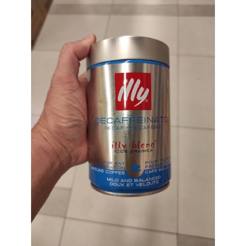 

Illy Blend Coffee Arabica Decaffeinated Decaf Coffee Powder Italy