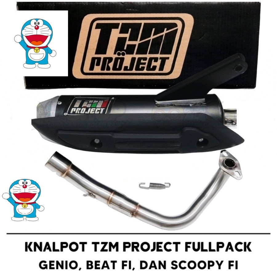 Knalpot TZM Project ORIGINAL Fulpack Beat 2020 new Scoopy Genio TZM DR