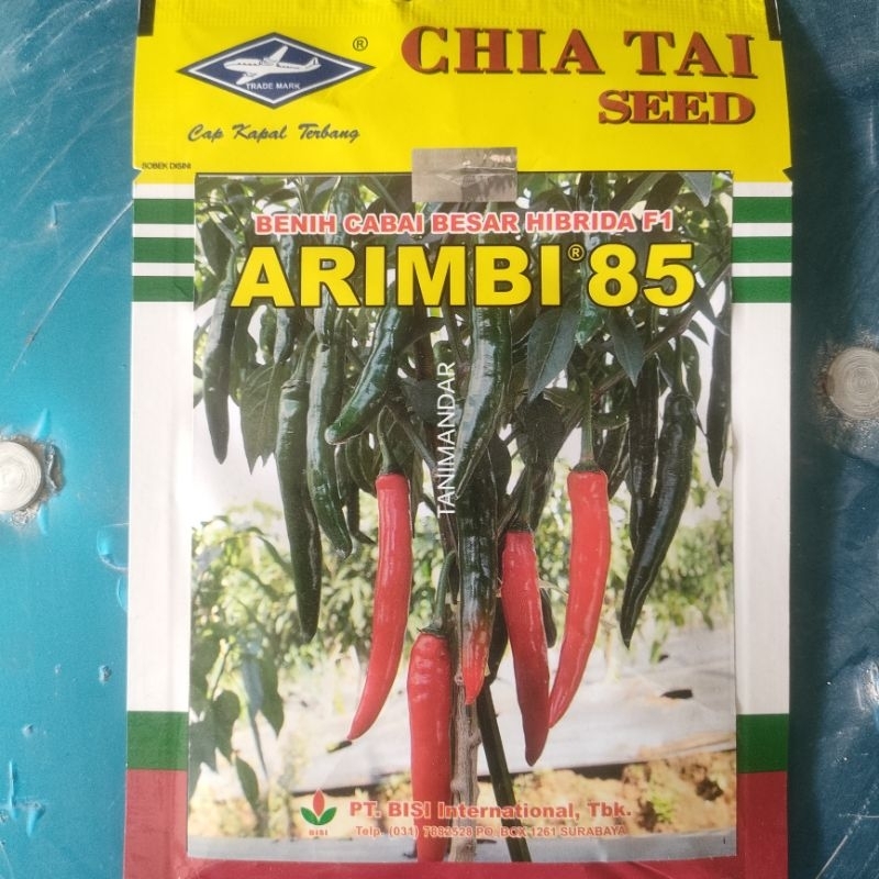 Benih Cabe Besar F1 ARIMBI 85 Isi 10 Gr Cap Kapal Terbang
