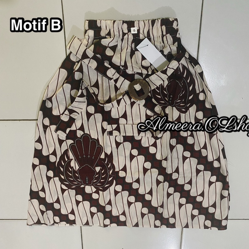 rok anak rok klok batik motif klasik rok pias lebar bawah