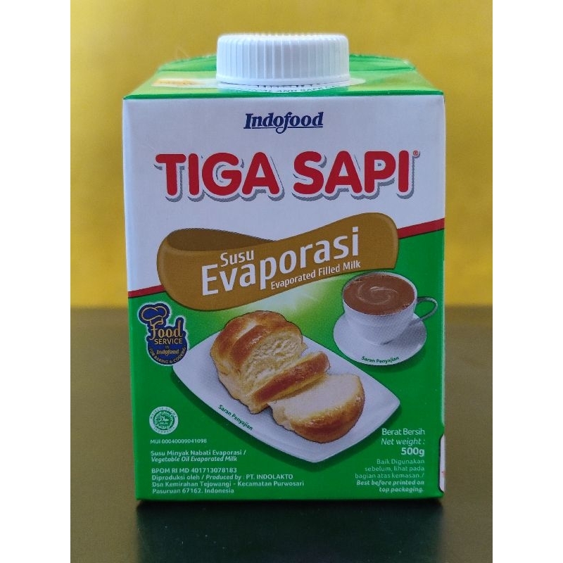 

Susu Tiga Sapi Evaporasi - 500g