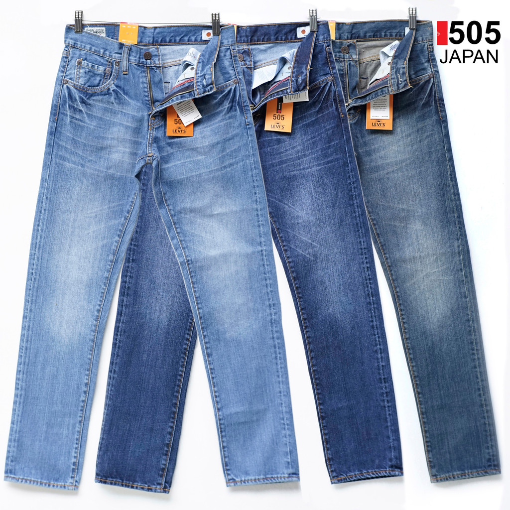 Levis 505 Japan - Celana Jeans Pria Blue Series - Celana Panjang Pria