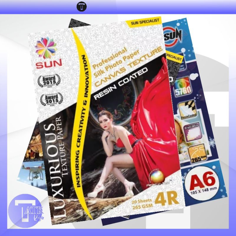

Kertas Foto 4R - Professional Silk Photo Paper 265g - Silky Canvas