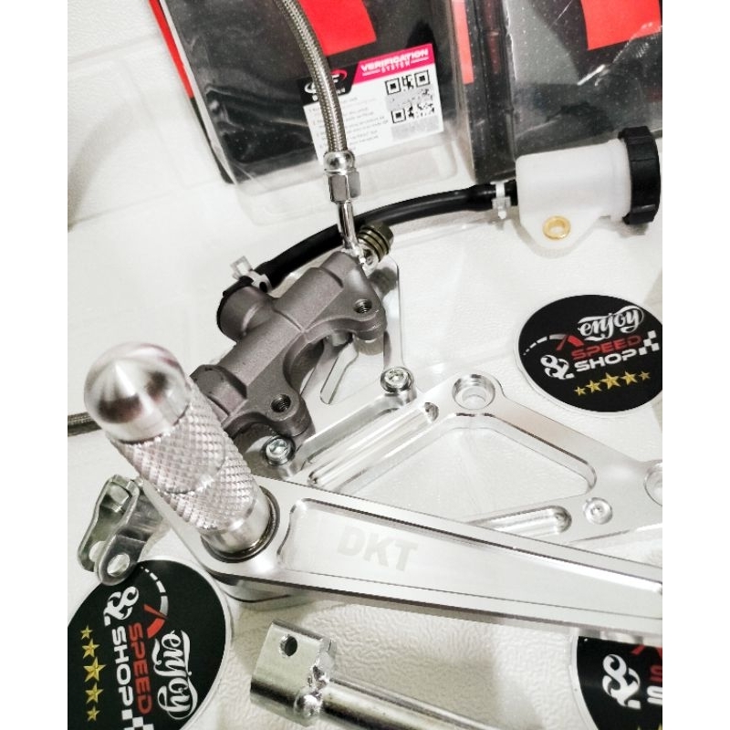 paket underbone laser dkt plus tonjokan rem plus selang rem pnp ninja R / RR / ss pakai disc cakram belakang