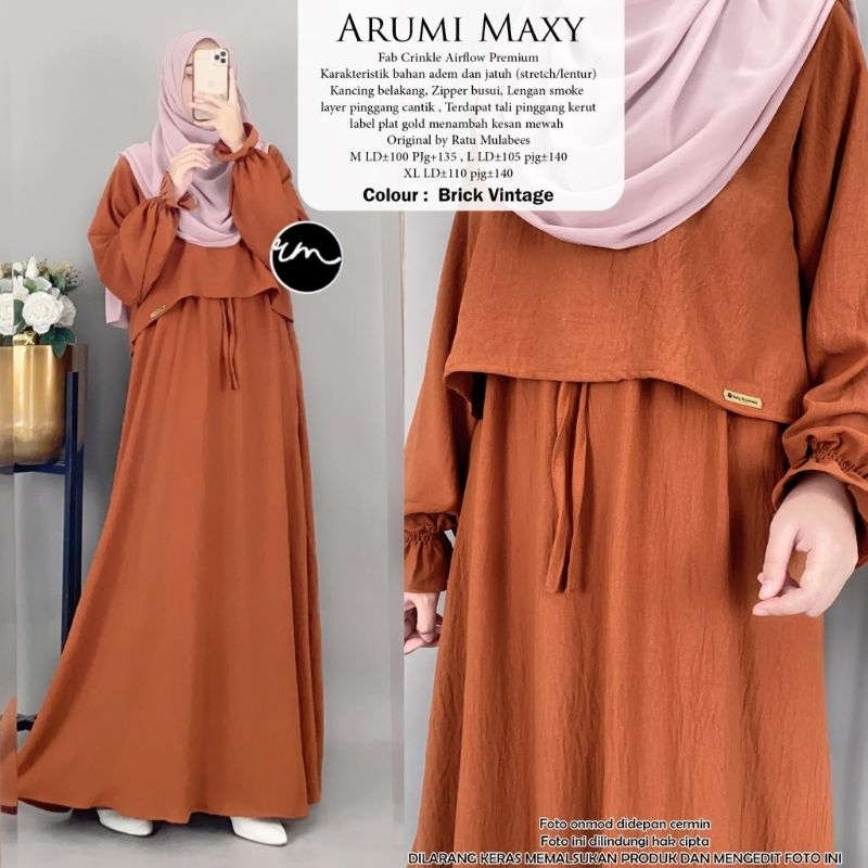 Arumi Maxy Gamis Terbaru by Ratu Mulabees