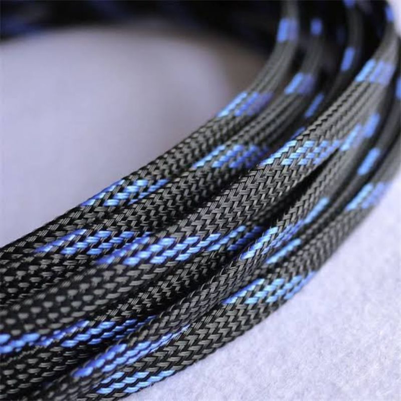 1Meter Pelindung Pet Braided Cable Sleeve
