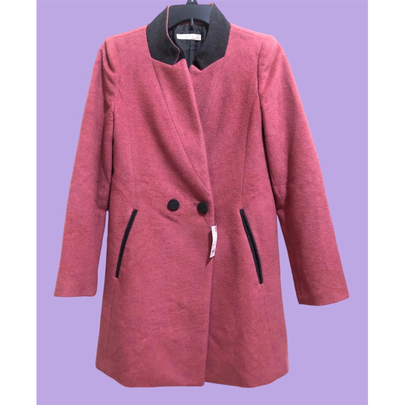 LONG COAT WOOL PINK MIX ABU