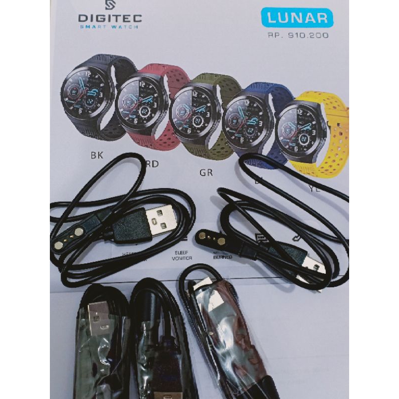 kabel charger digitec LUNAR smart watch ORIGINAL ✅