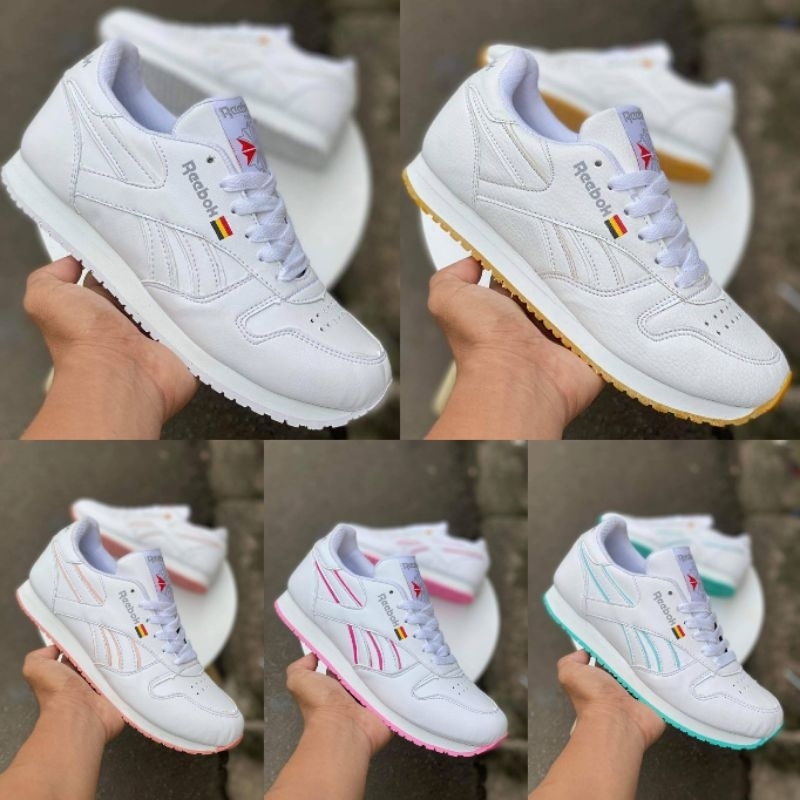 SEPATU KETS PUTIH REBOOK KLASIK WANITA. GRADE ORI. UKURAN 36-40