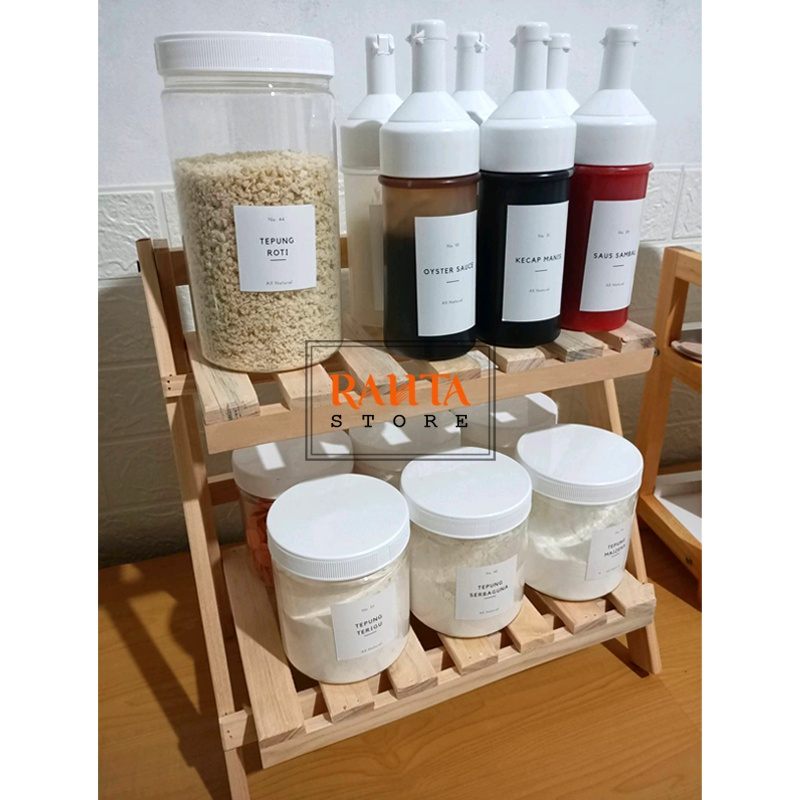 RAK BUMBU KAYU LIPAT RAK SERBAGUNA LIPAT